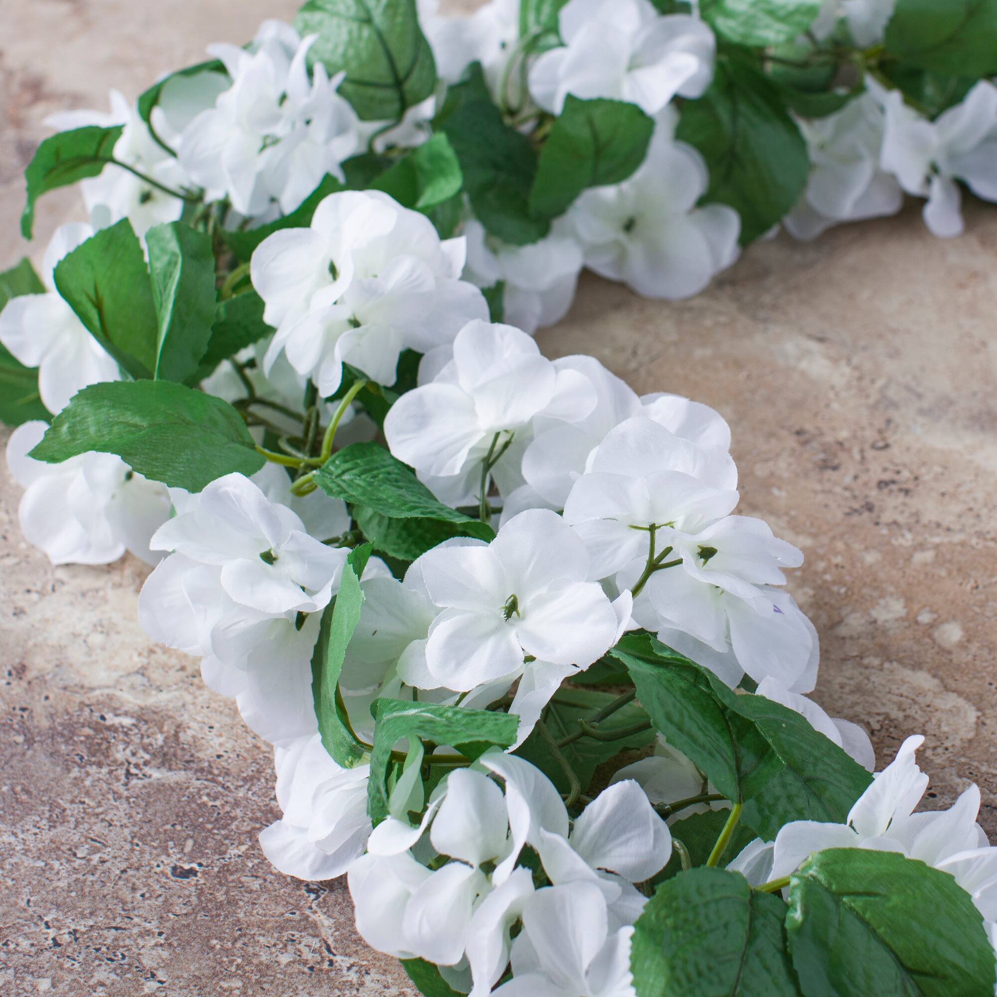 8 Pack: 6ft. White Hydrangea Chain Garland by Ashland®